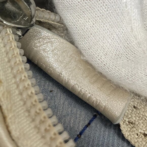 CELINE Logo Macadam Pattern Shoulder Tote Bag Vinyl Leather Blue SHW 38KA973 - Picture 15 of 15